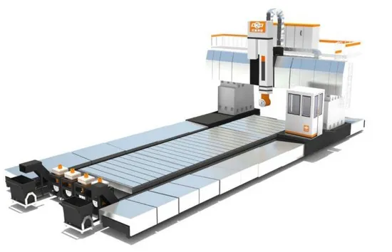 Xk2780 CNC Gantry Type Boring and Milling Machine with Fixed Crossrail and Movable Columns