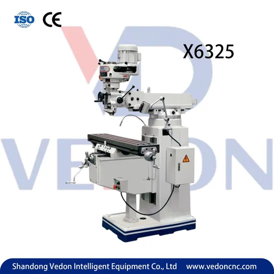 High Precision Taiwan Turret Head Milling Machine X6325 with Cheap Price