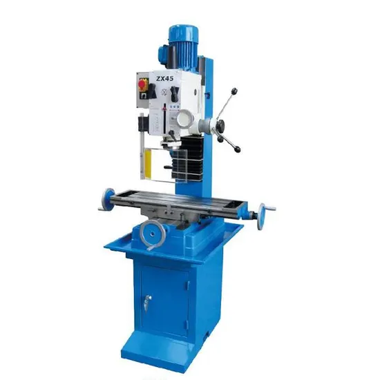 Cheap Price Small Universal Vertical Gear Head Bench Zx45 Drilling Milling Machine