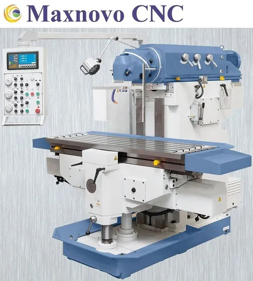 Uwf12s Gear Drive Universal Vertical Milling Machine with Servo Motor