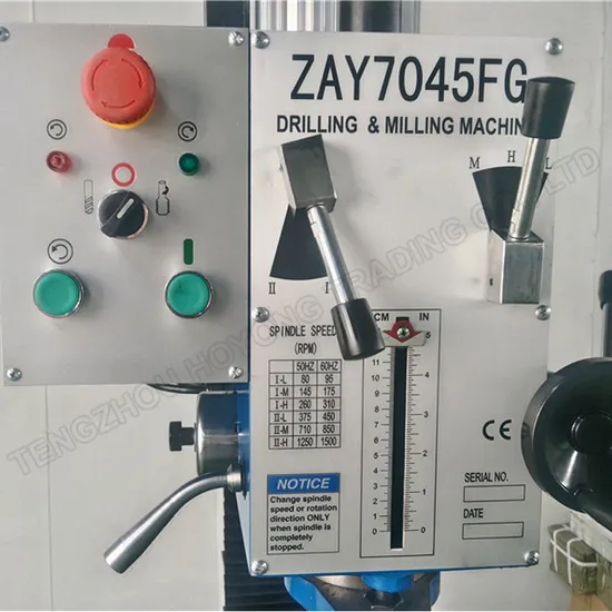 Small High Quality Milling Drilling Machine Tools Type Zay7025fg Zay7032fg Zay7040fg Zay7045fg