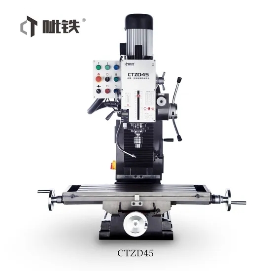 Mill Drill Machinery Drill Mill with Dro Vertical Milling and Drilling Machine Ctzd45 with Variable Speed for Metal Working