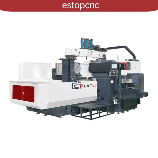Hamai Style Waste Time-Saving and Efficient Estop CNC Twin Head Milling Machine
