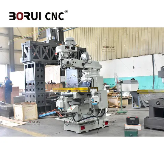 China Type Turret Milling Machine Drill with Table Size 305X1370mm