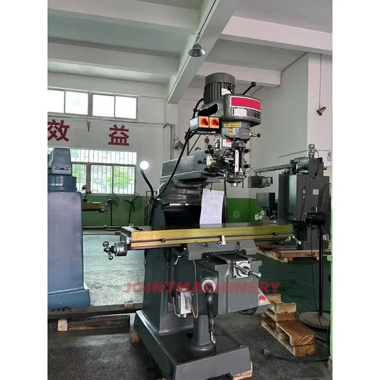 Conventional Milling Machine Tool 3 Axis Turret Milling Machine with Manual Controls for Metal