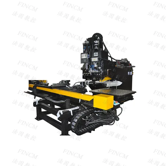 CNC Steel Plate Punching Drilling Marking Machine FINCM CNC Hydraulic Punching and Drilling Machine For Plate Hole