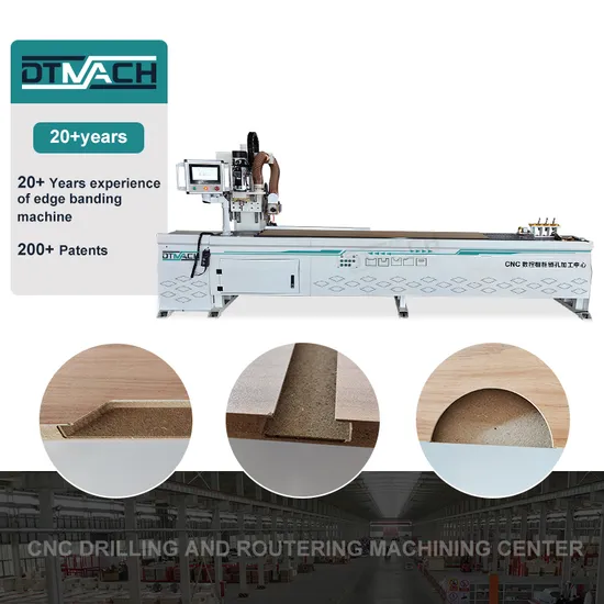 Woodworking Side Hole Drilling and Slotting Machine Multifunction Function in One Wood Slotting Punching Machine for Panel Furniture
