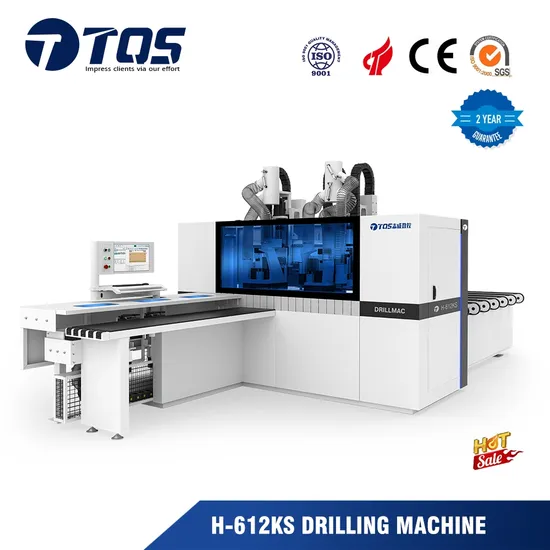 Automatic Six Sided Woodworking Hole Drilling Machine with Double Head