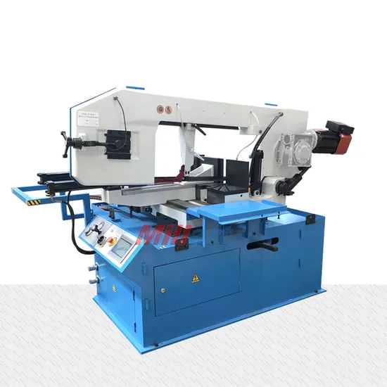 BS-460GB Middle-Sized Auto Metal Cutting Miter Band Saw Machine with PLC, Band Sawing Machine