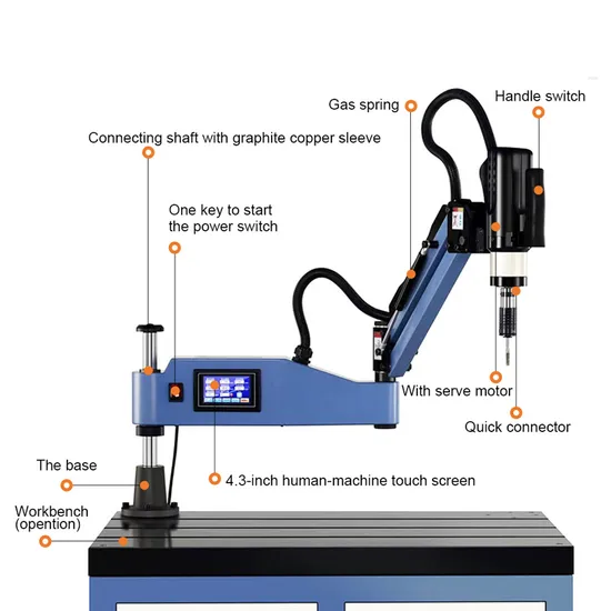 High Precision Torsion Protection Full Automatic Intelligent Electric Servo Tapping Machine