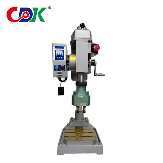Dk-3 Vertical Automatic M32 380V Tapping Holes Wooden Box Gear Type Tapping Machine