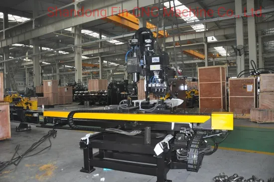CNC Connection Plate Punching Machine FINCM Steel Structure Fabrication Hydraulic High-Speed Punching Drilling CNC Machine for Plate