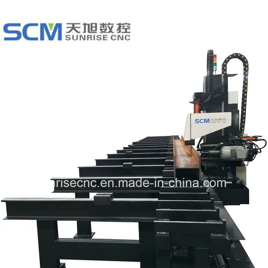 Single Spindle Ocean Type Drilling Machine for Beams Channels Tubes