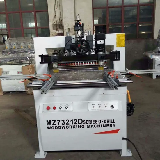 Automatic Small Double Head Horizontal Woodworking Drilling Machine
