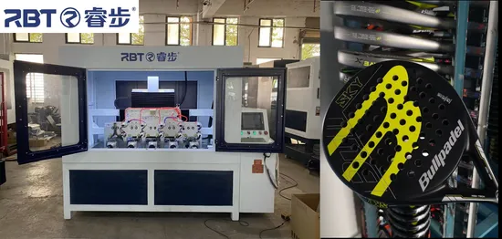 Customized CNC Router Carbon Fiber Ball Paddle Tennis Padel Racket Hole Drilling Machine