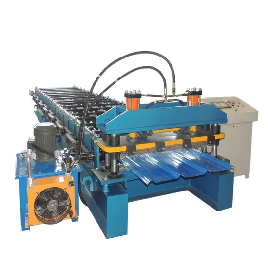 4 Ribs Roofing Sheet Making Machine Trapezoid Type Roll Forming Machine
