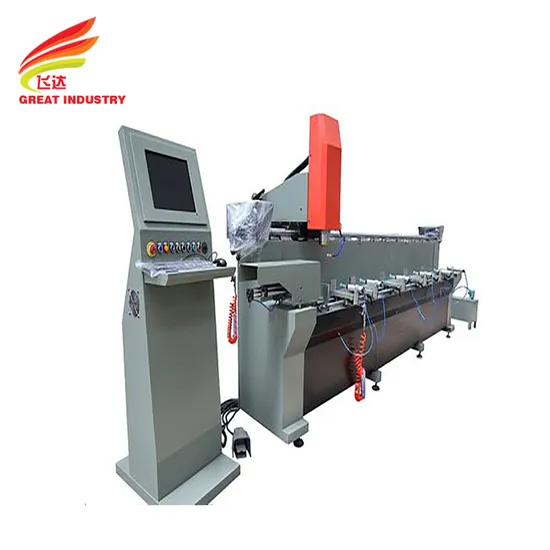 Window Lock Hole Making Aluminium Profile CNC Milling Aluminum Extrusion Drilling Machine