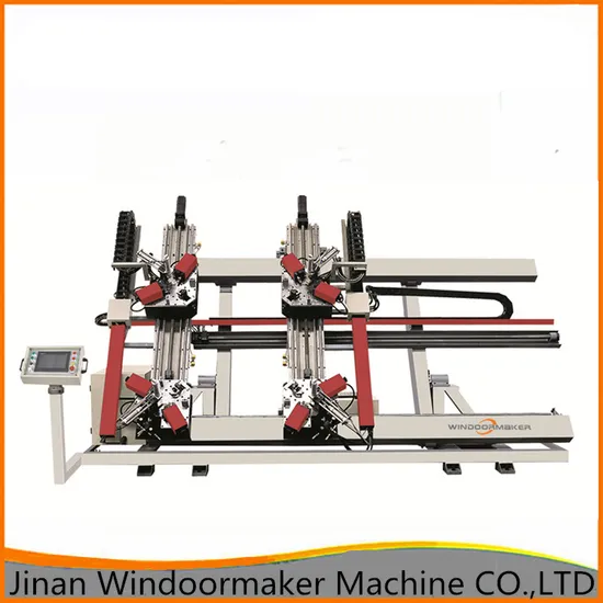 Aluminum Window Door Combining Machine Aluminium Four Head CNC Corner Crimping Machine Window Frame Making Machine