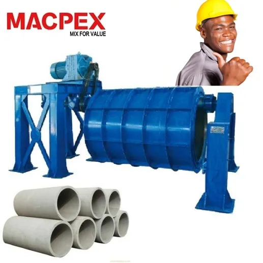 Cement Rcc Culvert Manhole Drainage Suspension Roller Concrete Rcc Pipe Making Machine