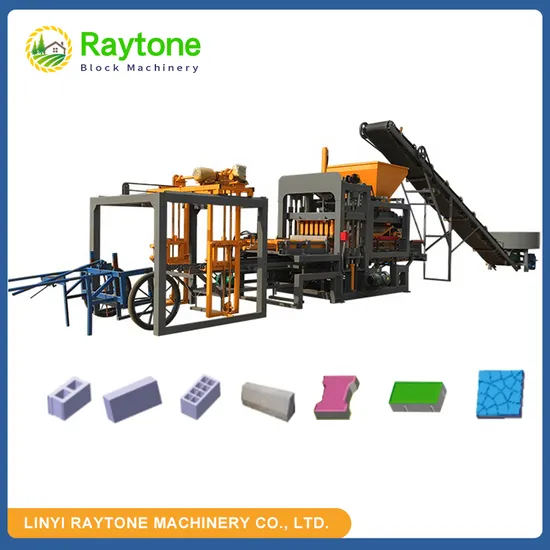 Qt4-18 Cement Block Making Machine Molding Line Automatic Concrete Block Machine