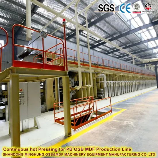 Chipboard/Particle Board/MDF/OSB Making Machine with Continuous Press for 100, 000-500, 000m3/Year