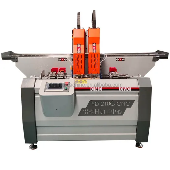 1500 mm Stroke CNC Dual Axis Aluminum Profile Drilling Machine Lock Hole Milling Machine Door and Window Manufacturing Machine