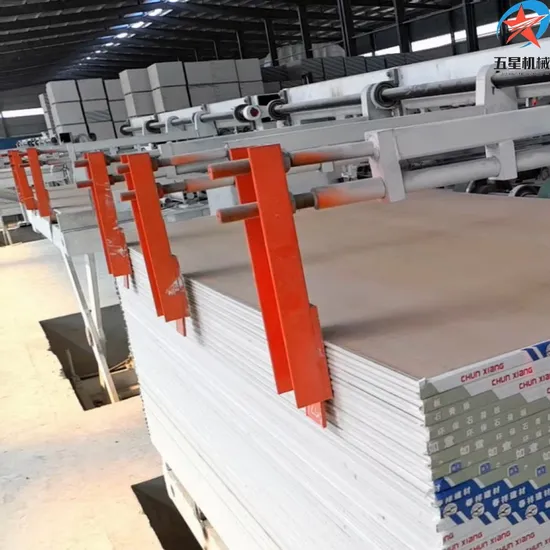China Plant Customized Building Material Gypsum Board Line Plasterboard Making Machine