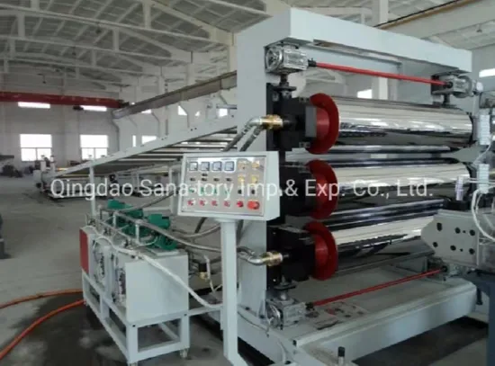 Plastic 3 Rolls Calender PVC Sheet/Panel/Board Extrusion Production Line