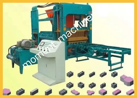 Automatic Hollow Cement Concrete Color Paver Building Block Brick Making Machine