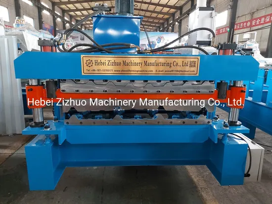 Gi PPGI PPGL Double Layer Step Tile Steel Ibr Roofing PV4 PV6 Roof Corrugated Sheet Metal Deck Making Cold Roll Forming Machine Price