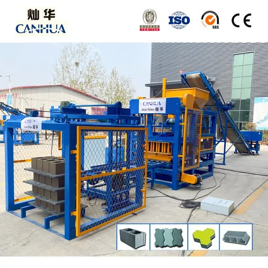 Mini Brick Plant Qt4-15 Automatic Cement Hollow Block Making Machinery Construction Equipment Interlocking Paving Brick Making Machine Price
