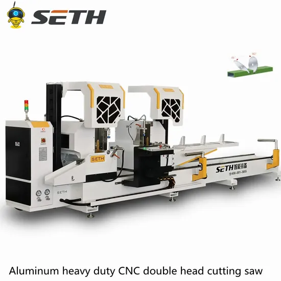 Building-Material-Making-Machinery Window Door Machine CNC Double Head Mitre Saw CNC Cutting Machine Aluminum Processing Machine Aluminum CNC Machine
