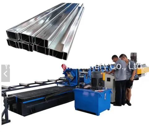 Metal C U Channel Rolling Shutter Door Down Pipe Forming Machine Mill