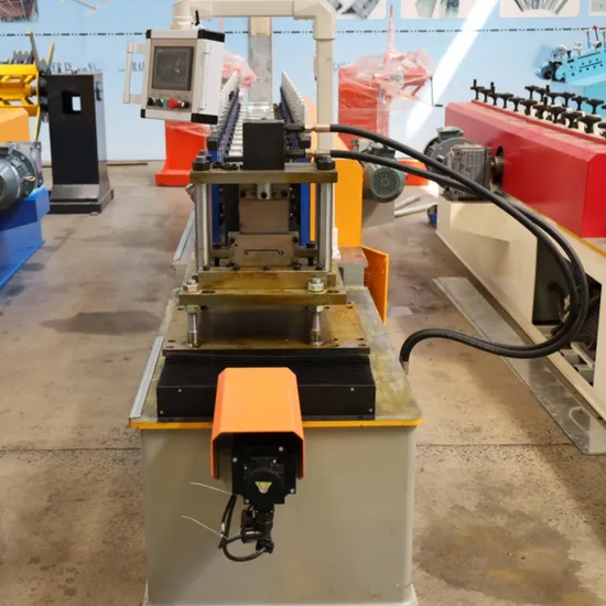 Used Roller Shutter Door Machine Glazed Tile Roll Forming Machine with PLC (Detla) System for Steel Industries