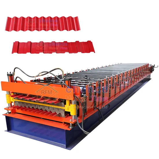 Aluminum and Galvanized Coil Steel Metal Double Deck Trapezoidal Sheet Glazed Tile Roof Wall Panel Production Line