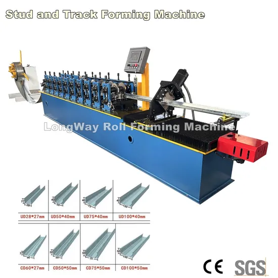 Galvanized Light Steel Frame C Channel Roll Former Omega Furring Purlin Roll Forming Machine