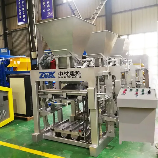 Zcjk Qtj4-40A Semi Automatic Concrete Hollow Block Moulding Machine Low Price