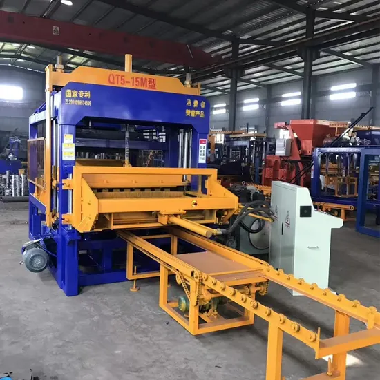 Qt5-15 Multifunctional Hydraulic Interlocking Brick Machine with 2800-4500r/Min Vibration Frequency