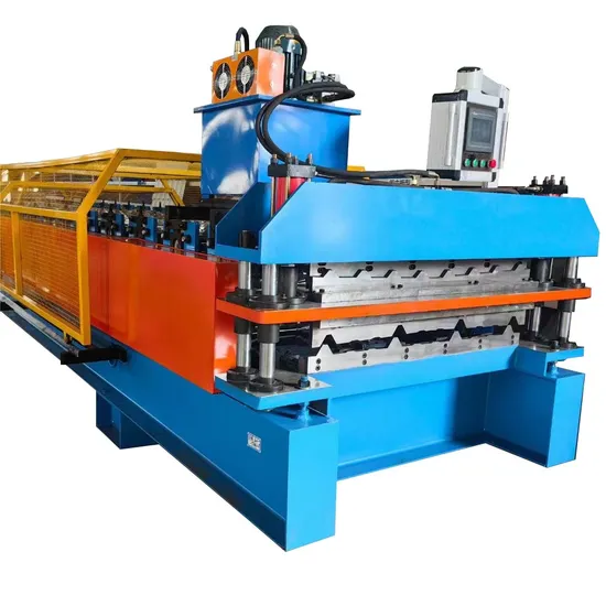 Automatic Double Layer Glazed Tile and Ibr Roofing Panel Roll Forming Machine