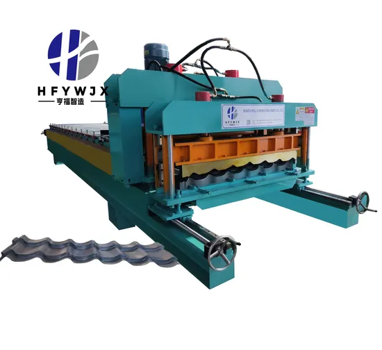 Hot Selling Overseas Approved 1100 Type Glazed Tile Roll Forming Machine