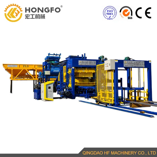 Qt10-15 Big Capacity Automatic Concrete Cement Hollow Interlocking Concrete Brick Machine