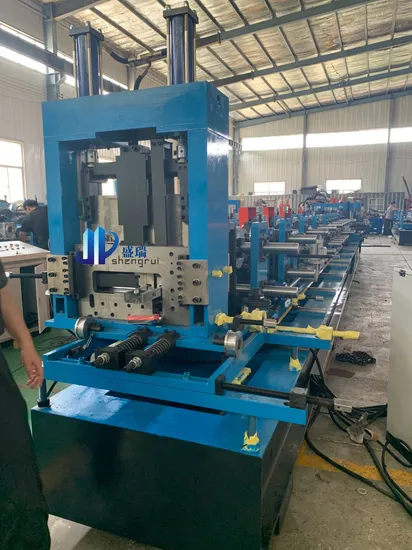 CZ Purlin Machine Automatic Interchangeable CZ Purlin Roll Forming Machine with PLC Control