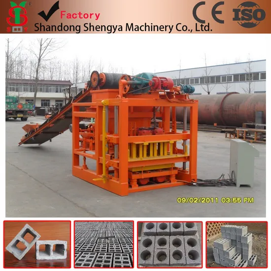 Concrete Hollow Block-Forming Machine/Solid Brick Making Machine in Nigeria Qtj4-26c