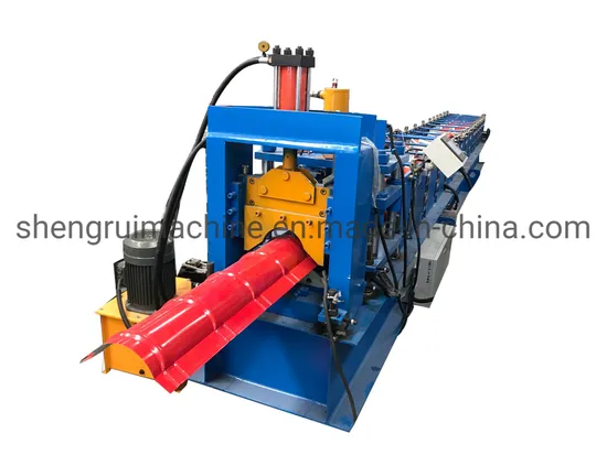Metal Aluminum Galvanized Roll Top Ridge Tile Roof Panel Roll Forming Machine