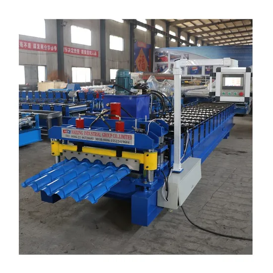 Metal Roofing Tile Glazed Roof Tile Sheet Cold Roll Forming Machine