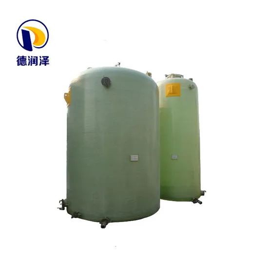High Quality Corrosion Resistant Vertical FRP Chemical Storage Tank