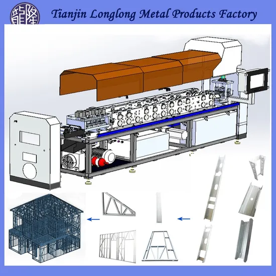 Vertex Bd House Design Light Steel Building Frame Making Machine for Floor&Wall&Stair Trust