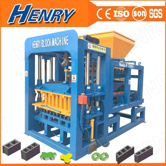 Fully Automatic Hydraulic Concrete Hollow Paver Big Capacity Qt4-20 Block Machine