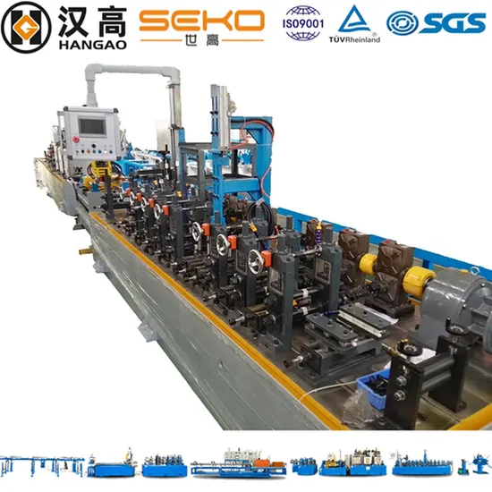 Heat Exchanger Pipe Welding Machinery Duct Making Line Tube Forming Machine