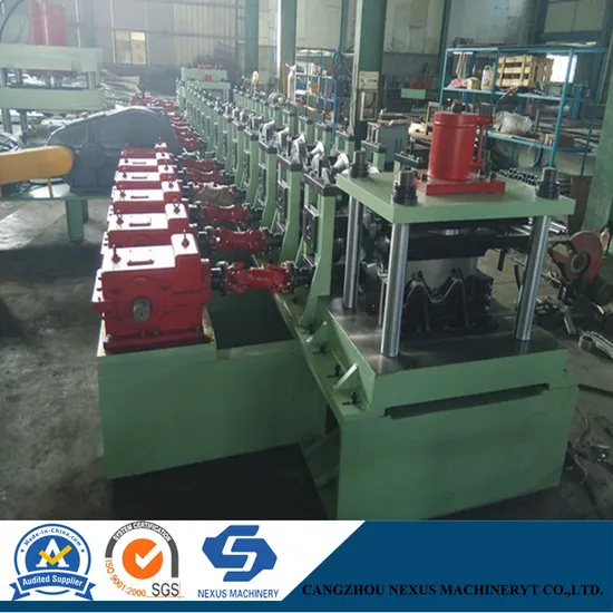 Customized Two Wave W Beam Steel Highway Fence Guardrail Roll Forming Equipment